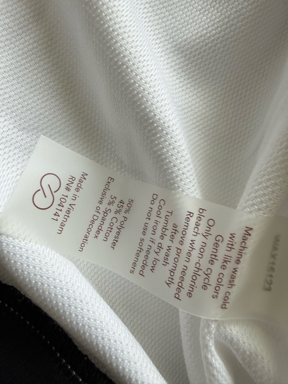 Calia Rib Mock Crop Tank Women’s  Athletic White Medium Yoga Tennis NEW 1925 - Picture 5 of 5